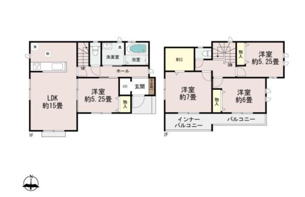 新築　さくら市氏家２４１８番　Ａ号棟（全１棟）