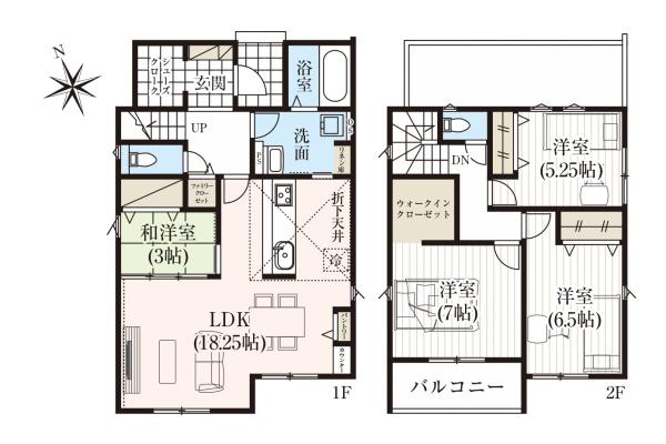 新築　グラファーレ下野市小金井３期１号棟（全２棟）