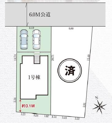 新築　グラファーレ下野市小金井３期１号棟（全２棟）