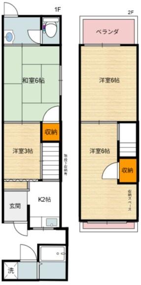 大阪市住吉区遠里小野７丁目の中古テラスハウス