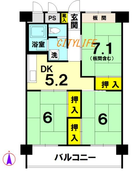 山科団地A棟
