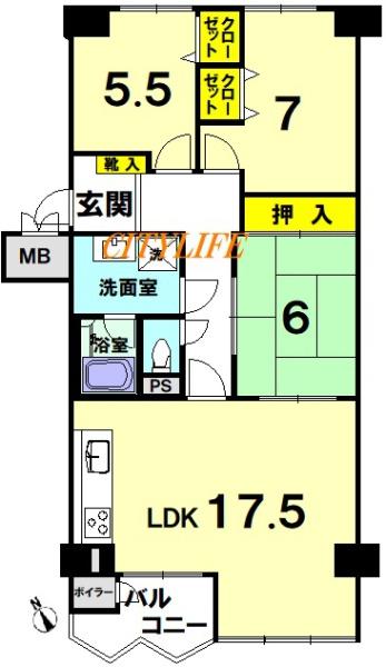 嵐山ロイアルハイツ３号棟