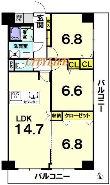 伏見日光ハイツ２号棟