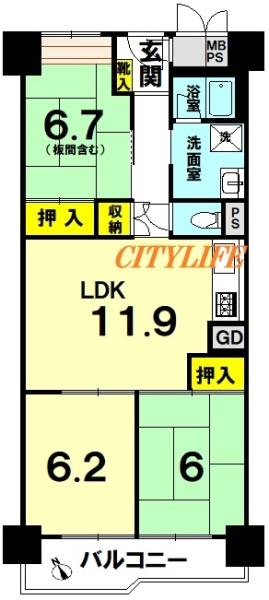 桂川ハイツ4号館