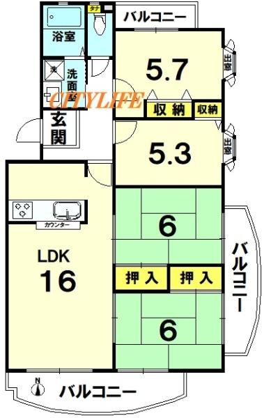ハイラーク双ヶ丘参番館