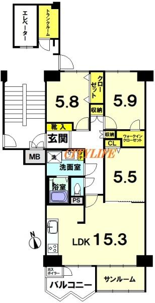 嵐山ロイアルハイツ３号棟
