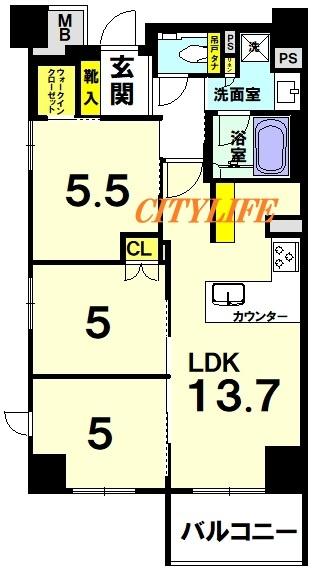 イーグルコート京都御所南プレミアム迎賓館(間取り)