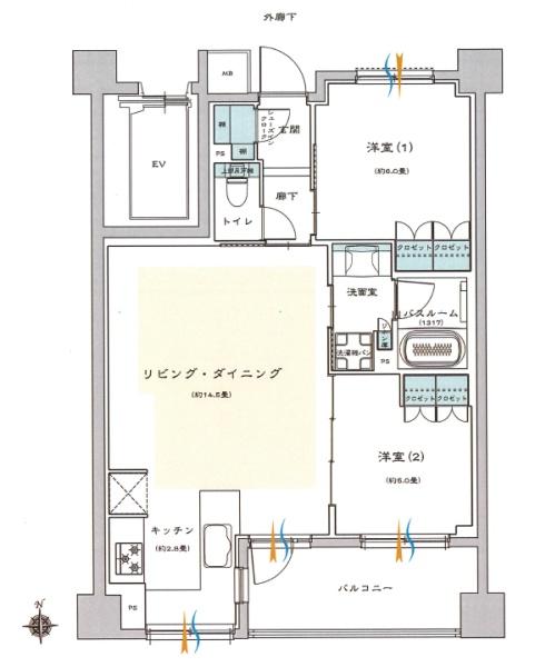 ライオンズ京都小川御所(間取り)