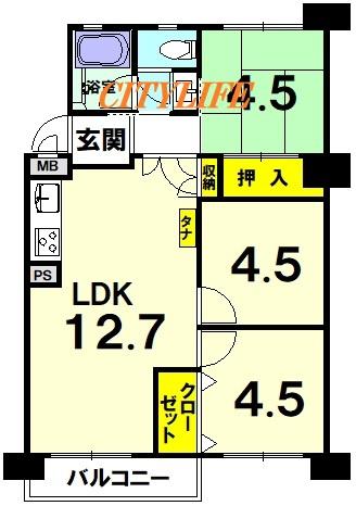 下板橋住宅C棟(間取り)