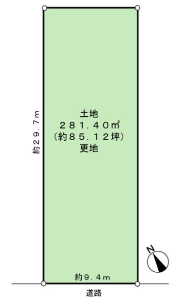 国際会館　建築条件なし売土地