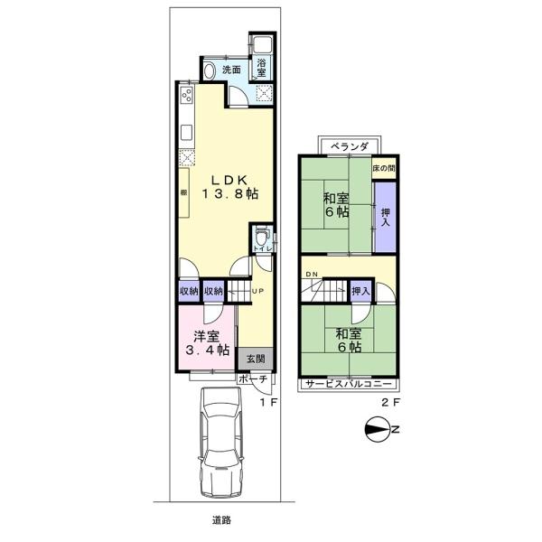 京都市左京区松ケ崎久土町の中古一戸建