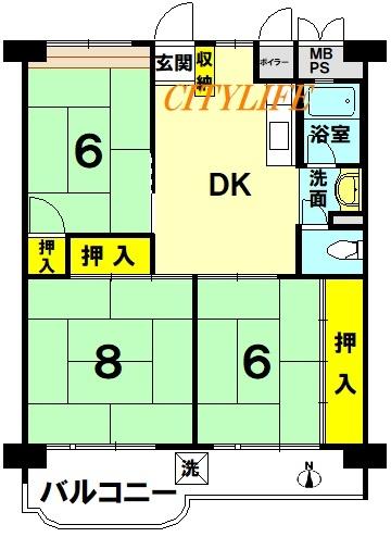 山科団地D棟