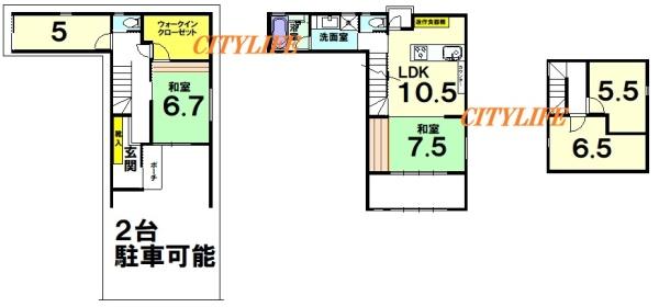 京都市中京区西ノ京伯楽町の中古一戸建て