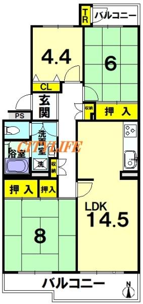 洛西境谷西第２住宅８棟