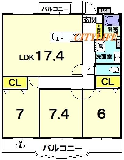 洛西境谷西第２住宅６棟