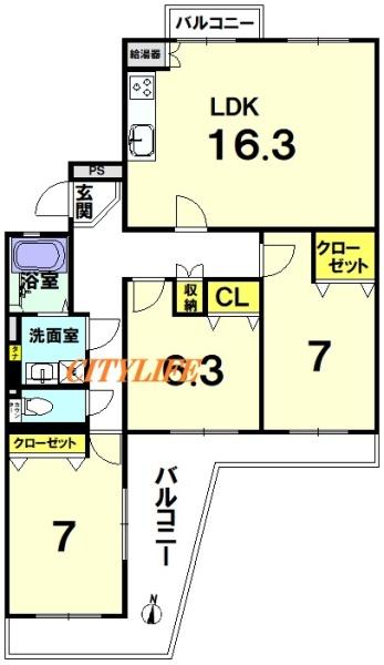 洛西境谷西第２住宅１６棟