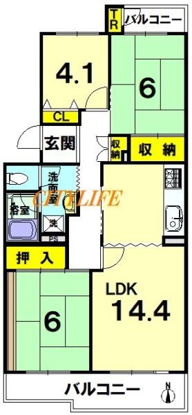 洛西境谷西第２住宅２２棟