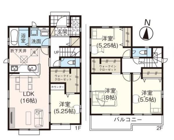 埼玉県比企郡川島町吹塚2期　2号棟　新築分譲住宅　全2棟