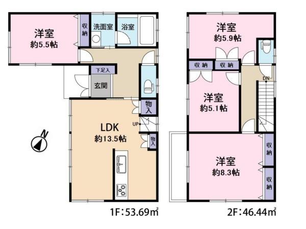 埼玉県川越市岸町　中古一戸建
