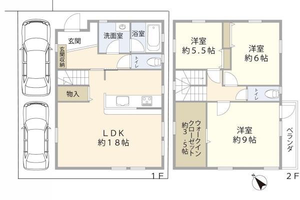 埼玉県川越市大字的場　中古戸建