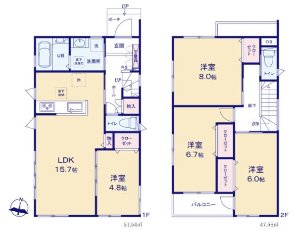 埼玉県川越市大字寺尾　新築分譲住宅（未入居）
