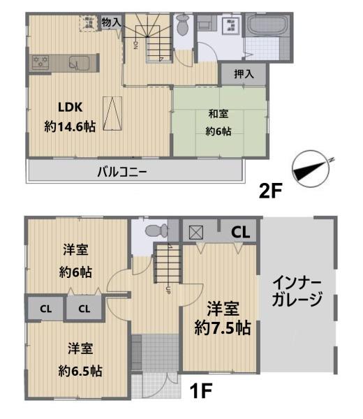 埼玉県川越市大字小仙波　中古戸建