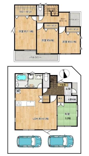 川越市広谷新町の中古一戸建て