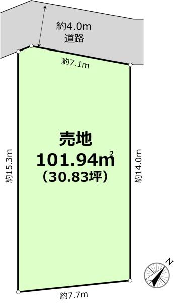 埼玉県川越市大字小ヶ谷建築条件なし売地
