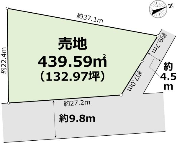 埼玉県鴻巣市笠原　建築条件なし売地　全1区画
