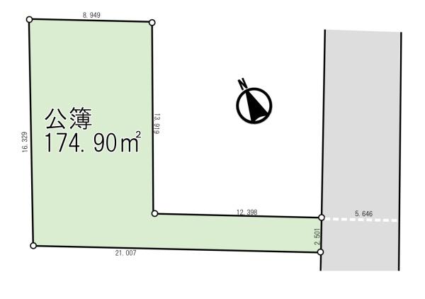 埼玉県鴻巣市安養寺　建築条件なし売地