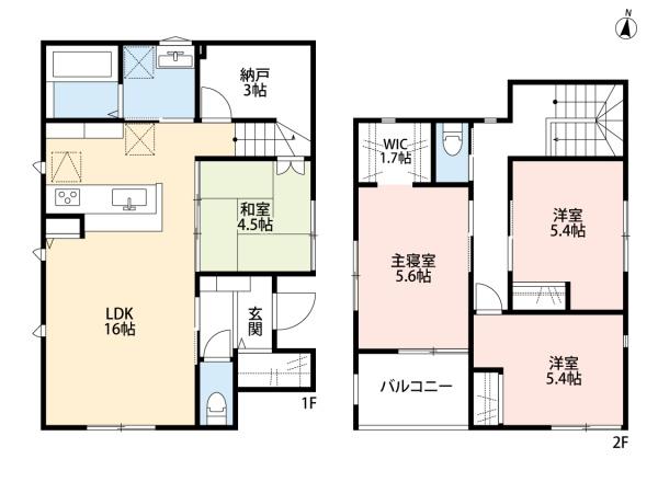 埼玉県川越市大字的場　未入居中古戸建