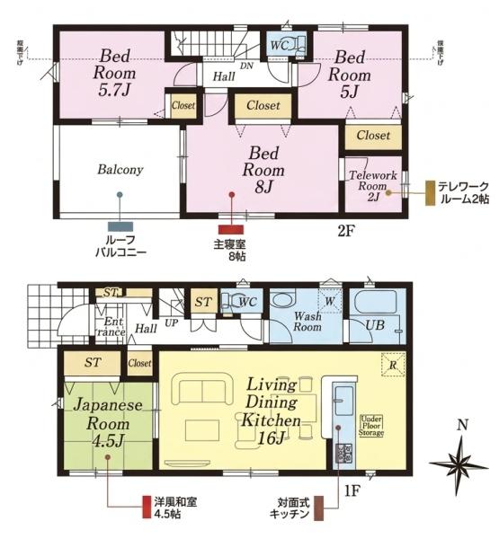 埼玉県川越市大字寺尾　新築戸建　3号棟　全4棟