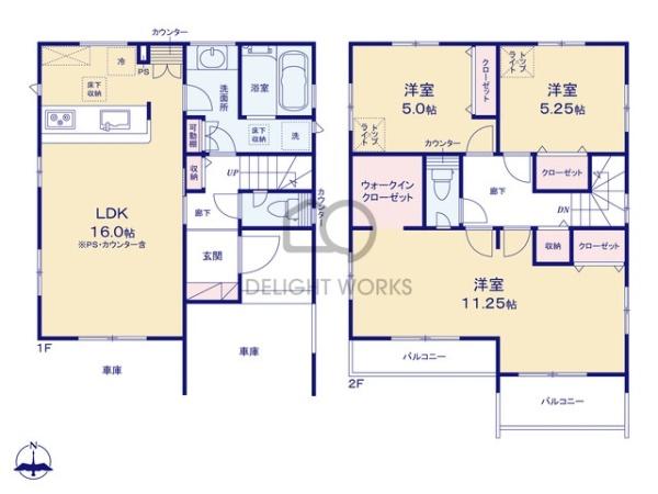 埼玉県川越市大字並木　新築戸建　2号棟　全2棟