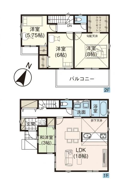 埼玉県桶川市上日出谷10期　新築分譲住宅全2棟　2号棟