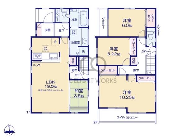 埼玉県川越市今成2丁目3号棟　新築戸建