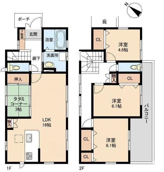 ふじみ野市福岡武蔵野の中古一戸建て