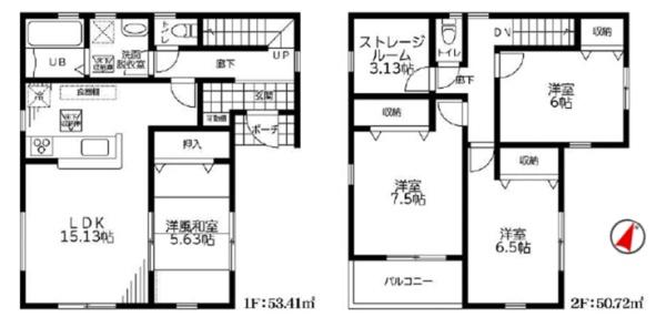 埼玉県川越市大字山田　新築戸建