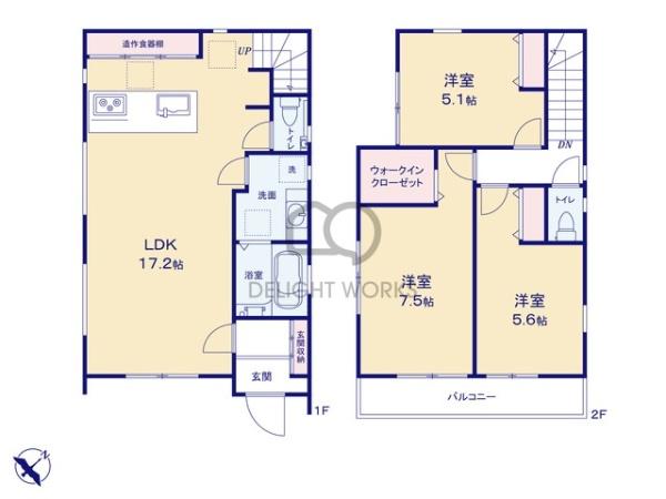 埼玉県川越市砂新田5丁目　新築戸建