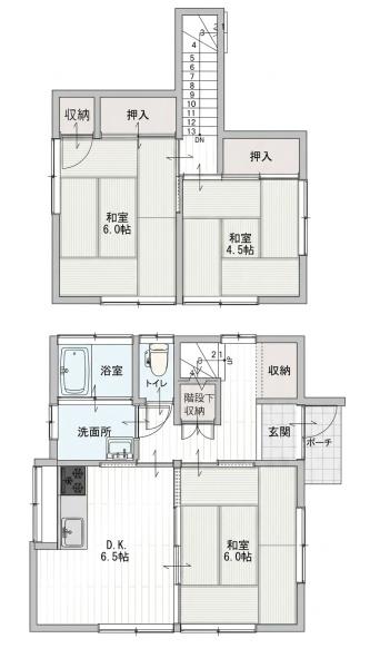 川越市的場２丁目の中古一戸建て