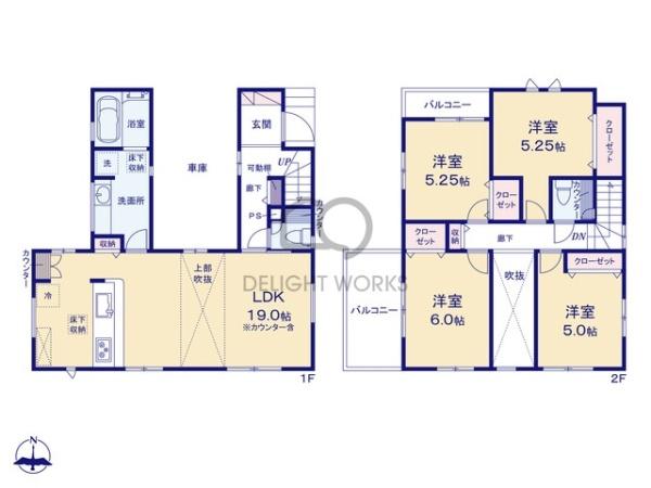 埼玉県川越市霞ケ関北3丁目5期　新築戸建