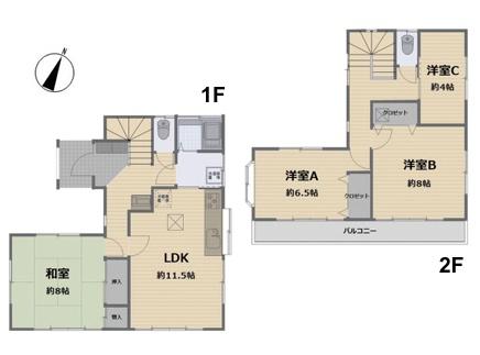 川越市大字大袋新田の中古一戸建て