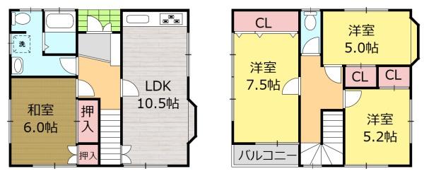 岩国市青木町3丁目中古一戸建て（物件番号796）