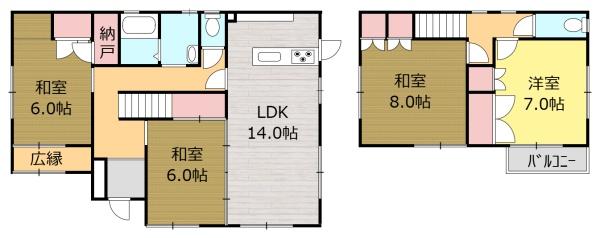 岩国市周東町上久原の中古一戸建て