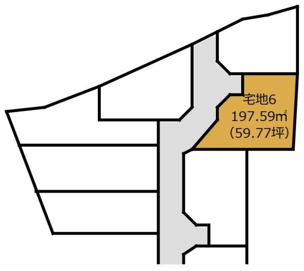 岩国市川下町1丁目売地 6号地(物件番号868)
