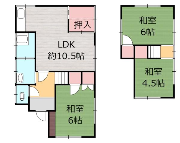 岩国市室の木町4丁目中古一戸建て（物件番号870）