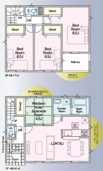 さくら市きぬの里３丁目の新築一戸建