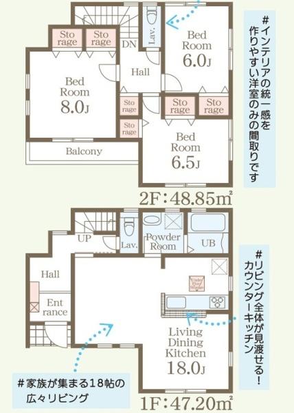宇都宮市西川田南1丁目の新築一戸建