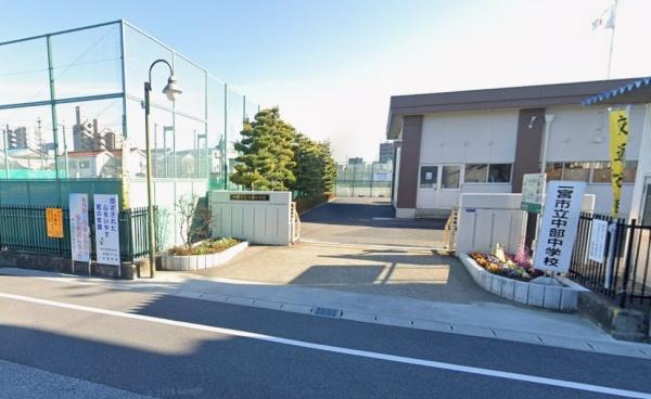 一宮市南出町の土地(一宮市立中部中学校)