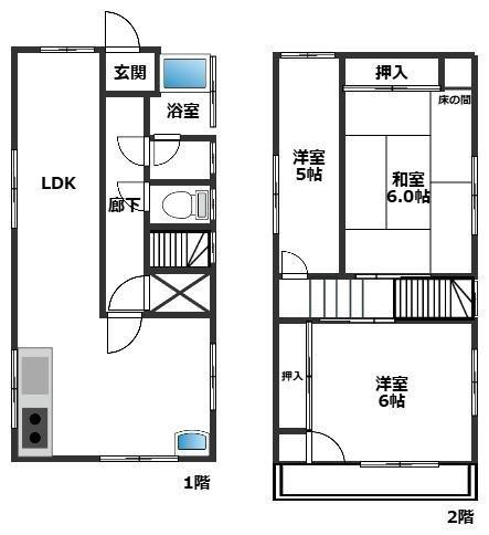 川口市鳩ヶ谷緑町２丁目の中古一戸建