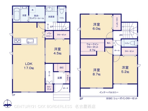 名古屋市中川区万場４丁目の新築一戸建